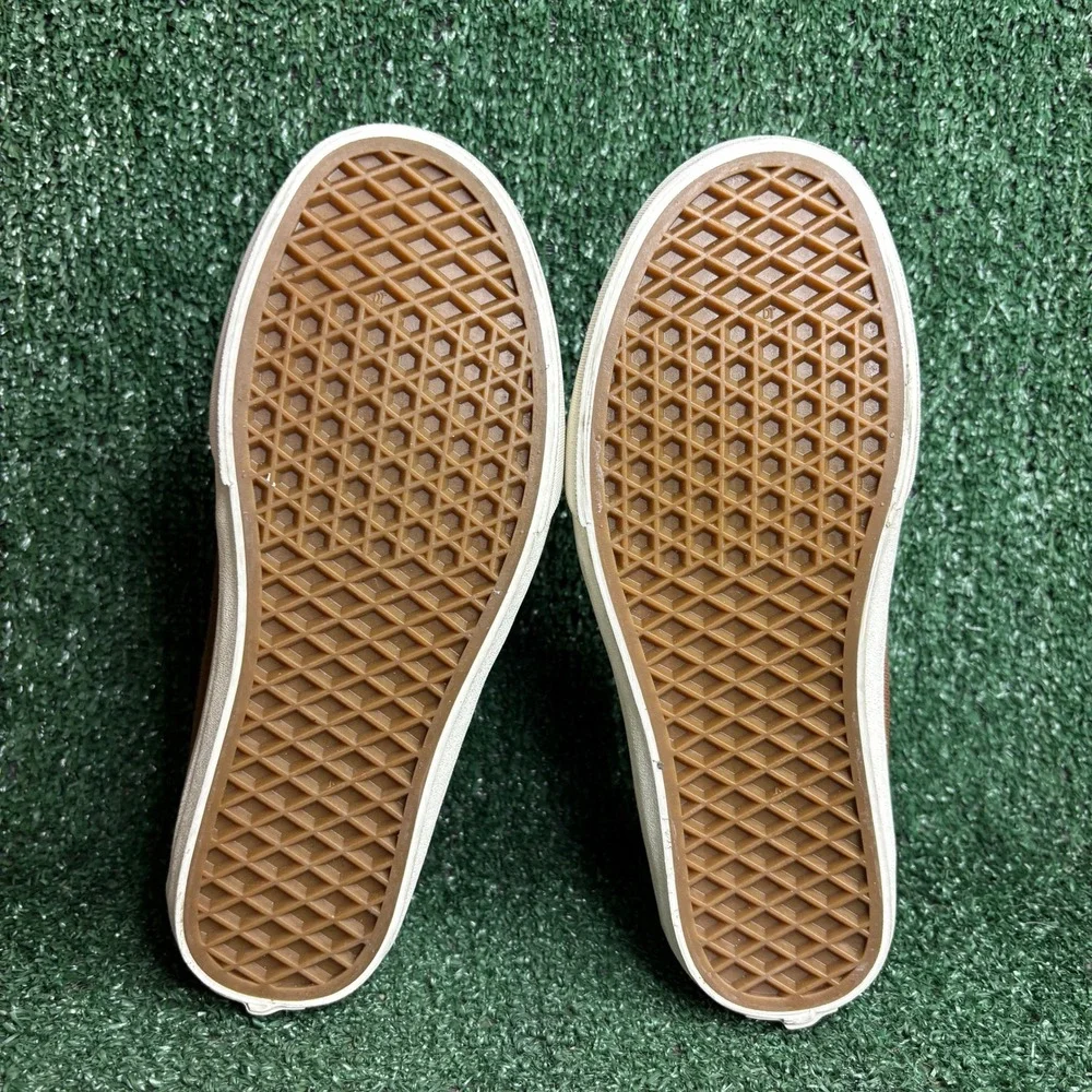 NEW Vans Bali SF Heavy Canvas Skate Surf Loafer Dachshund Brown Womens 8 Men 6.5